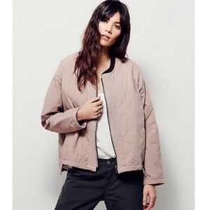 Free People Quilted Bomber